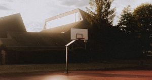 Watch the NBA in Canada - outdoor basketball court and hoop - StreamQ